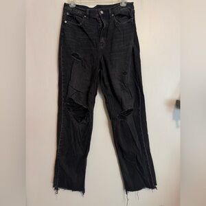 Black Straight Jeans